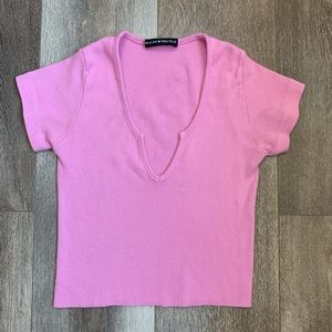Brandy Melville Bubblegum Pink Richie Top